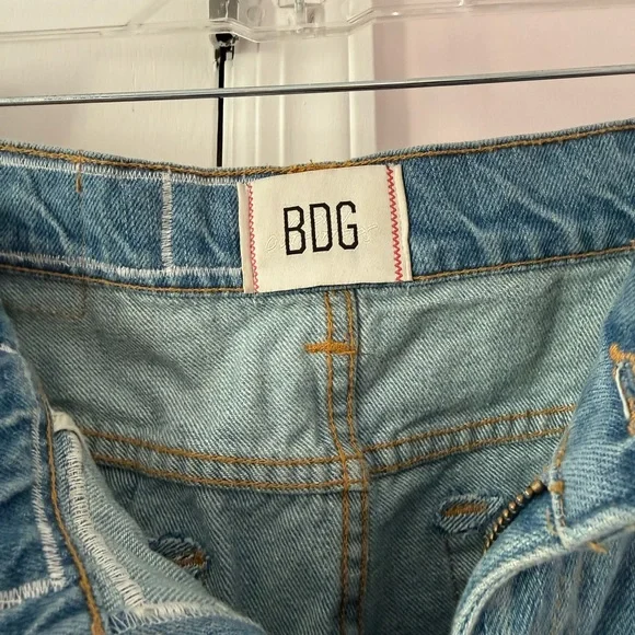 BDG Patchwork Blue Jeans - Picture 8 of 8